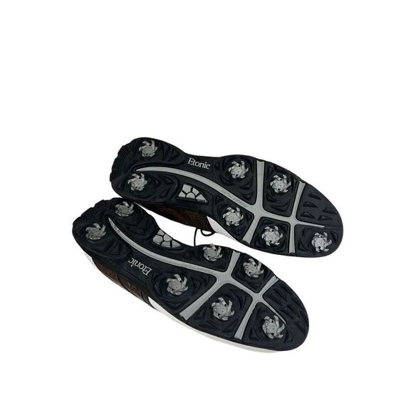 Etonic Men’s Golf Shoes White & Brown Saddle Style -  Size 13 - Picture 7 of 11